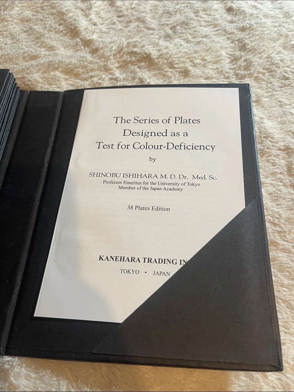 Book for Color Blindness  38 plates, latest edition